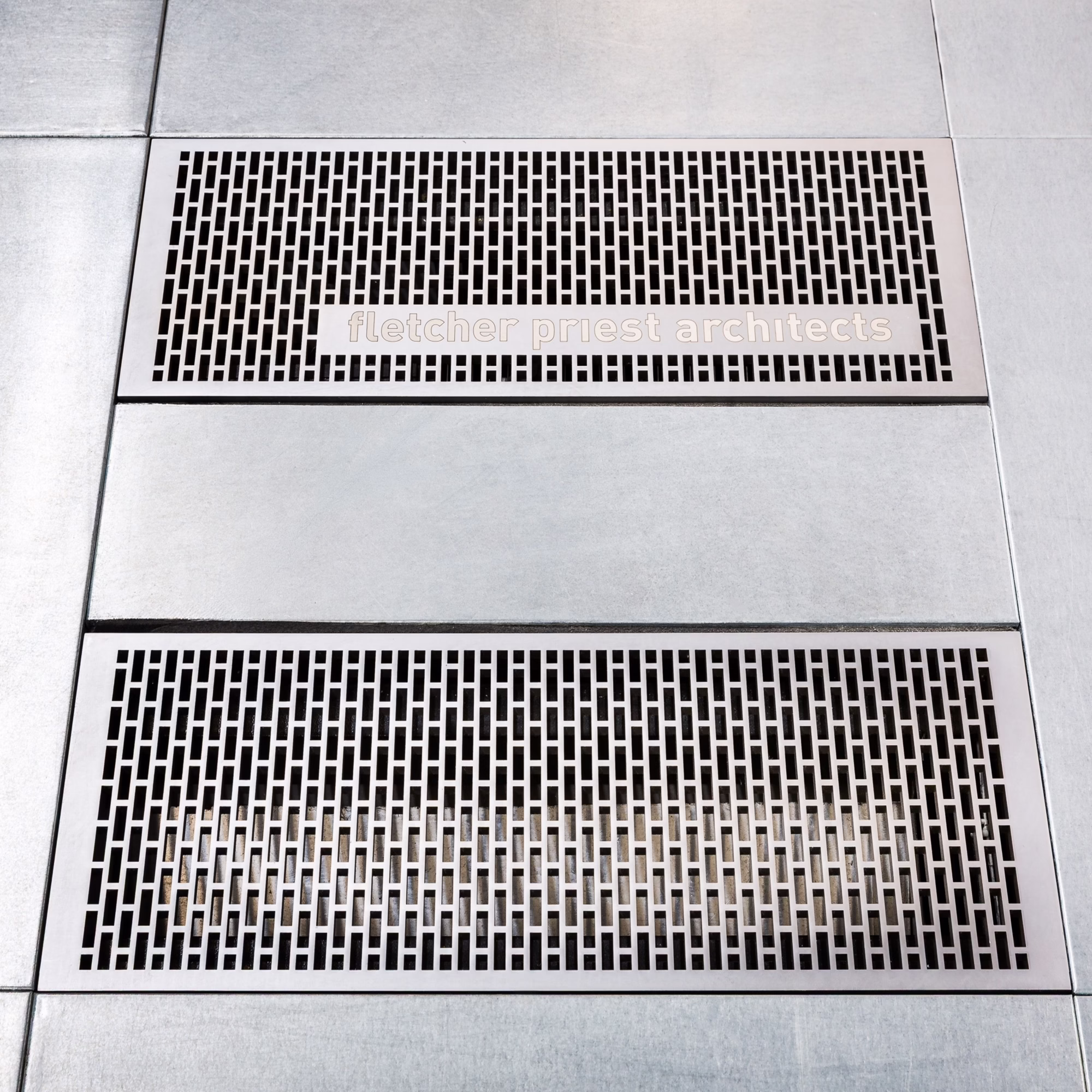 custumised underfloor air conditioning architecture grille